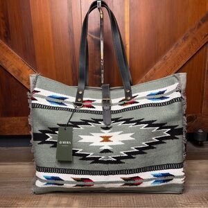 Myra Bag Cloud Arrow Weekender Tote Canvas Bag Duffel Overnight